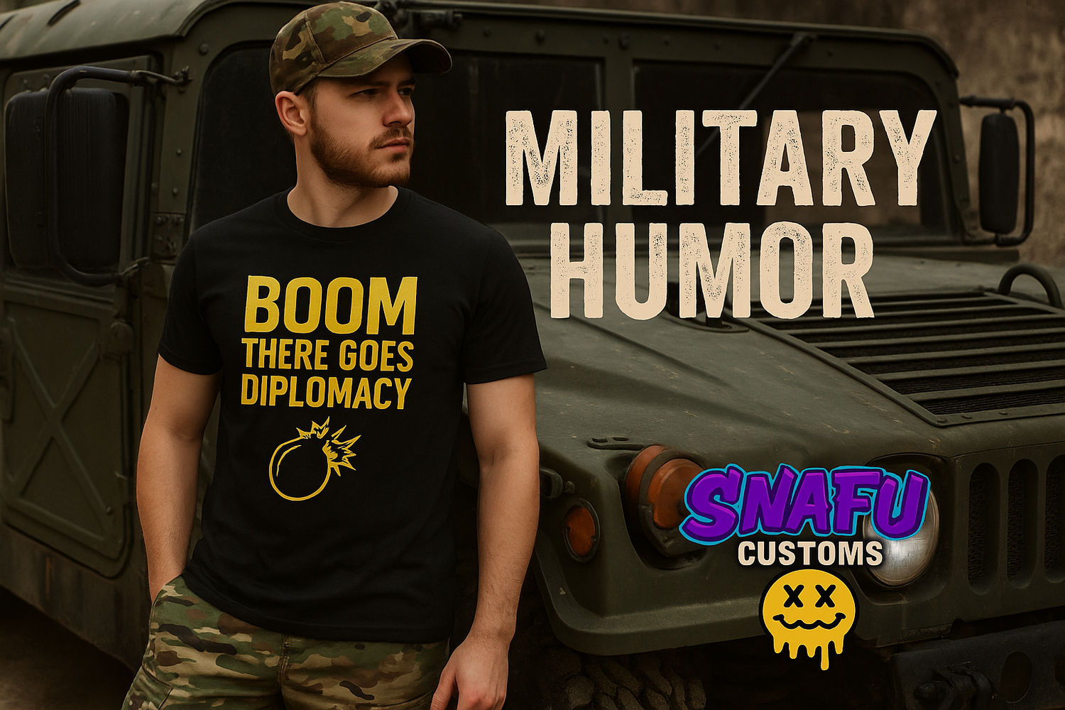 Military humor graphic t-shirts and veteran sarcasm apparel – SNAFU Customs