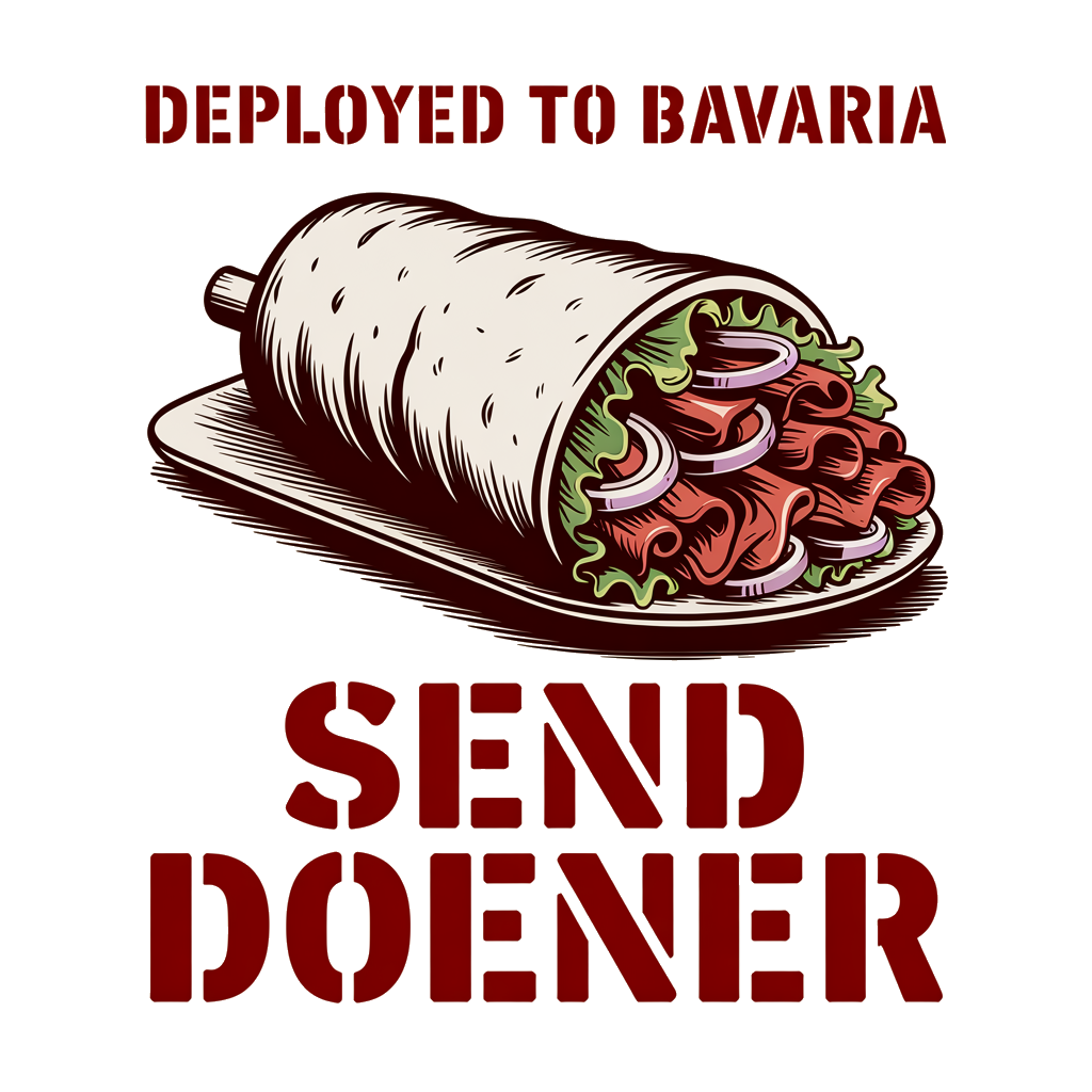 Send Döner tactical-glove döner kebab graphic tee design, Bavaria Germany