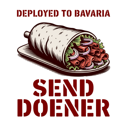Send Döner tactical-glove döner kebab graphic tee design, Bavaria Germany