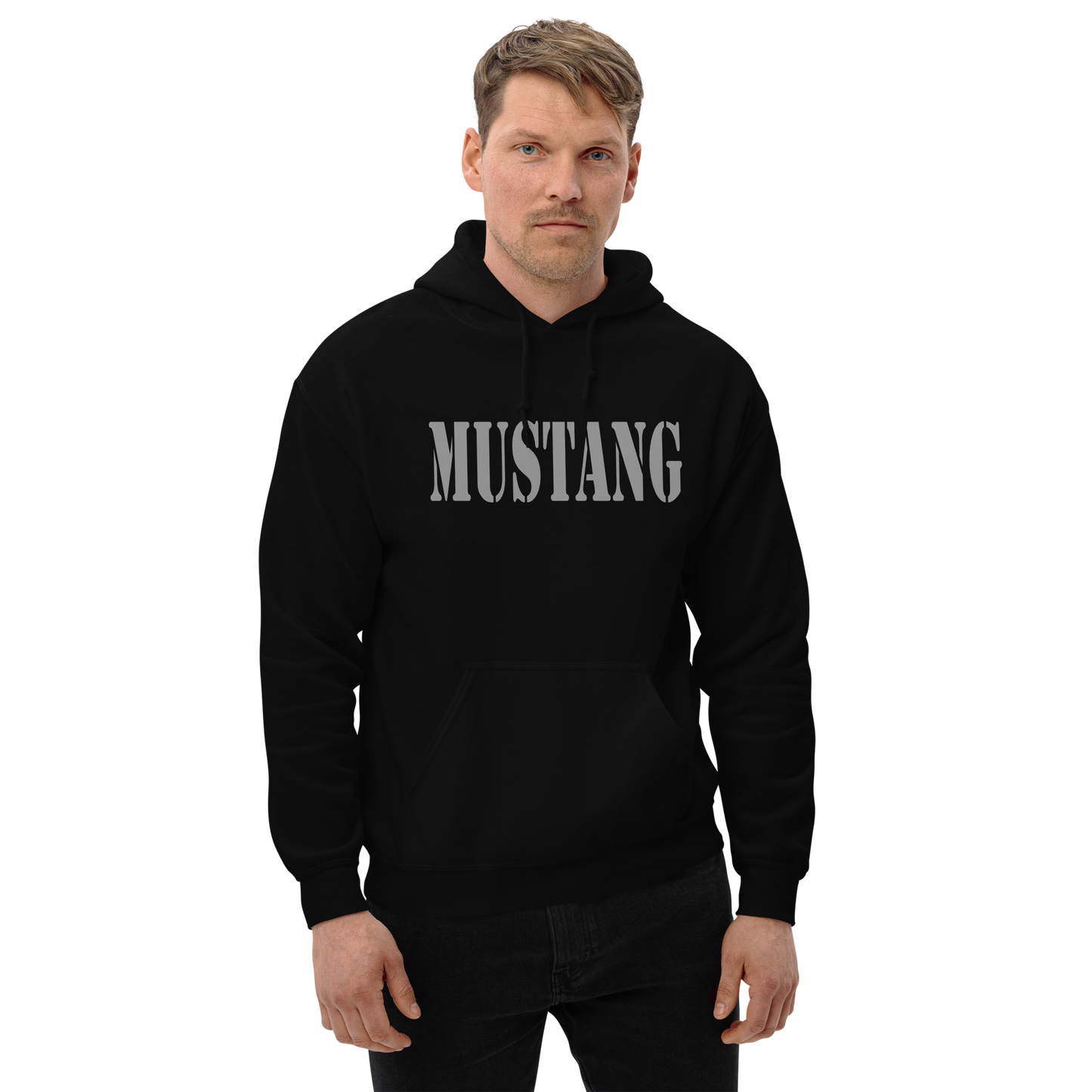 Mustang OC/T Hohenfels Germany Hoodie | Military Unit Pullover | Heavy Blend Black Hoodie SNAFU Customs