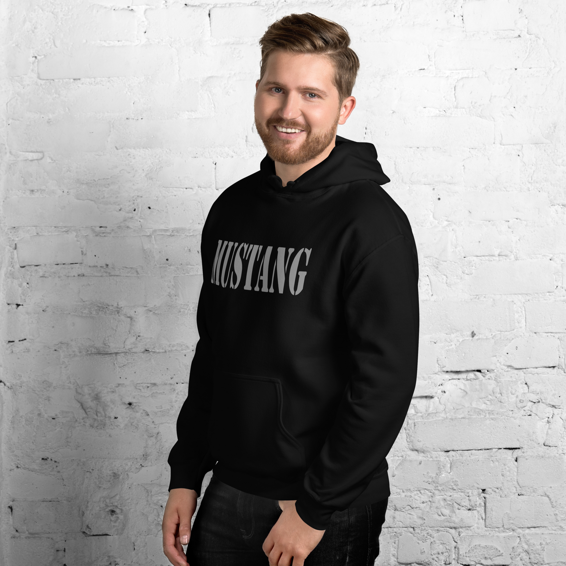 Mustang OC/T Hohenfels Germany Hoodie | Military Unit Pullover | Heavy Blend Black Hoodie SNAFU Customs