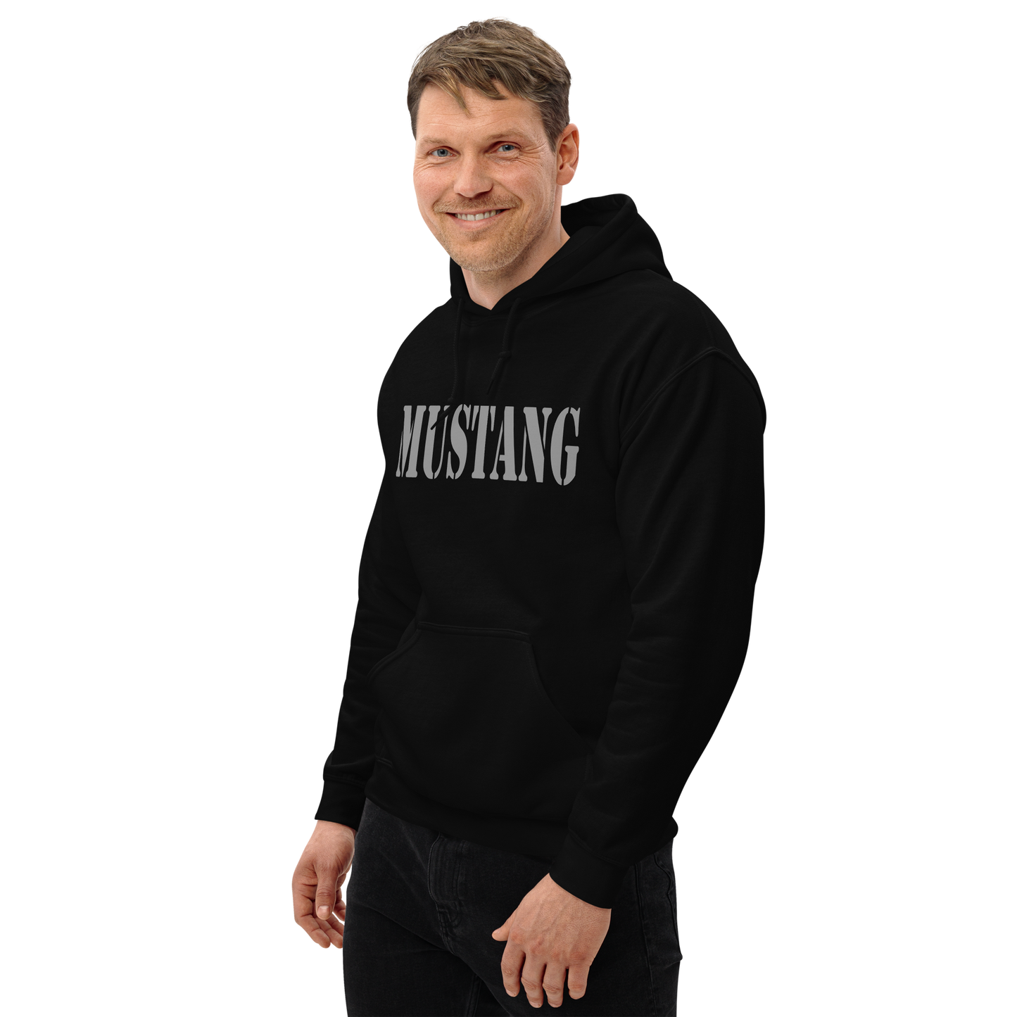 Mustang OC/T Hohenfels Germany Hoodie | Military Unit Pullover | Heavy Blend Black Hoodie SNAFU Customs