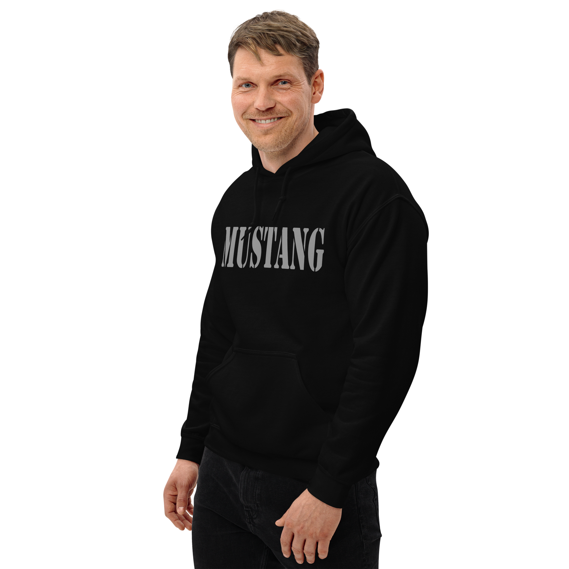 Mustang OC/T Hohenfels Germany Hoodie | Military Unit Pullover | Heavy Blend Black Hoodie SNAFU Customs