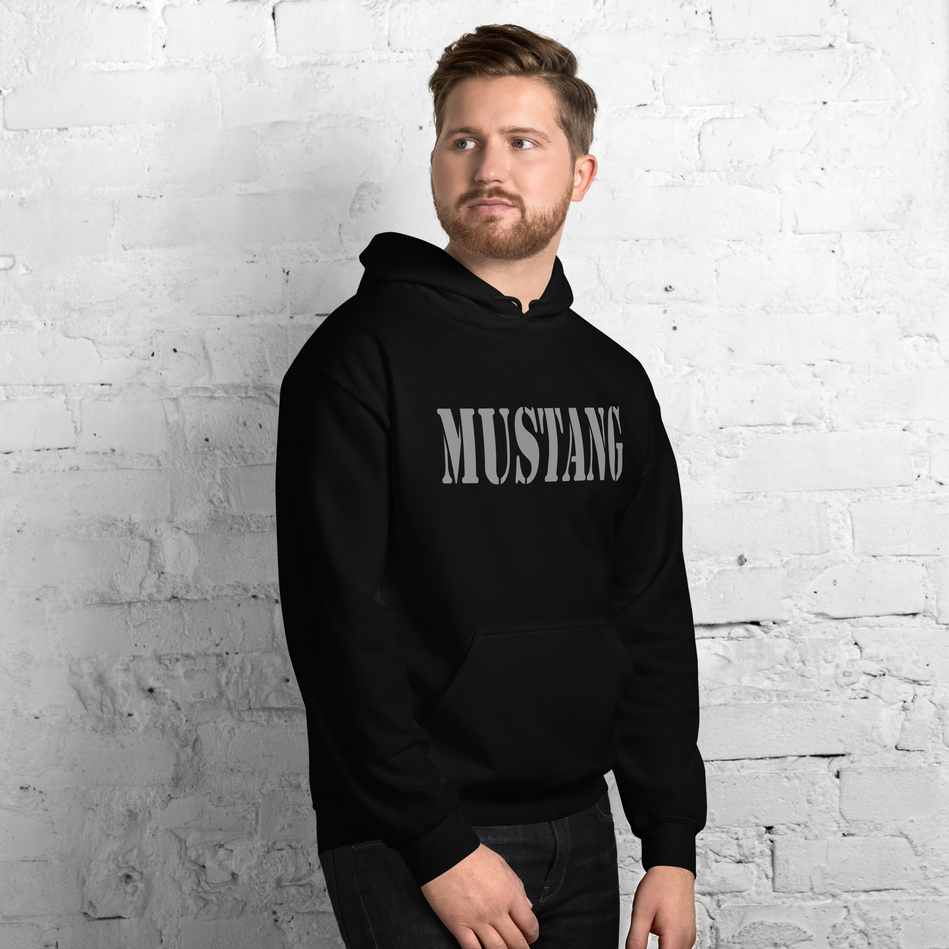 Mustang OC/T Hohenfels Germany Hoodie | Military Unit Pullover | Heavy Blend Black Hoodie SNAFU Customs