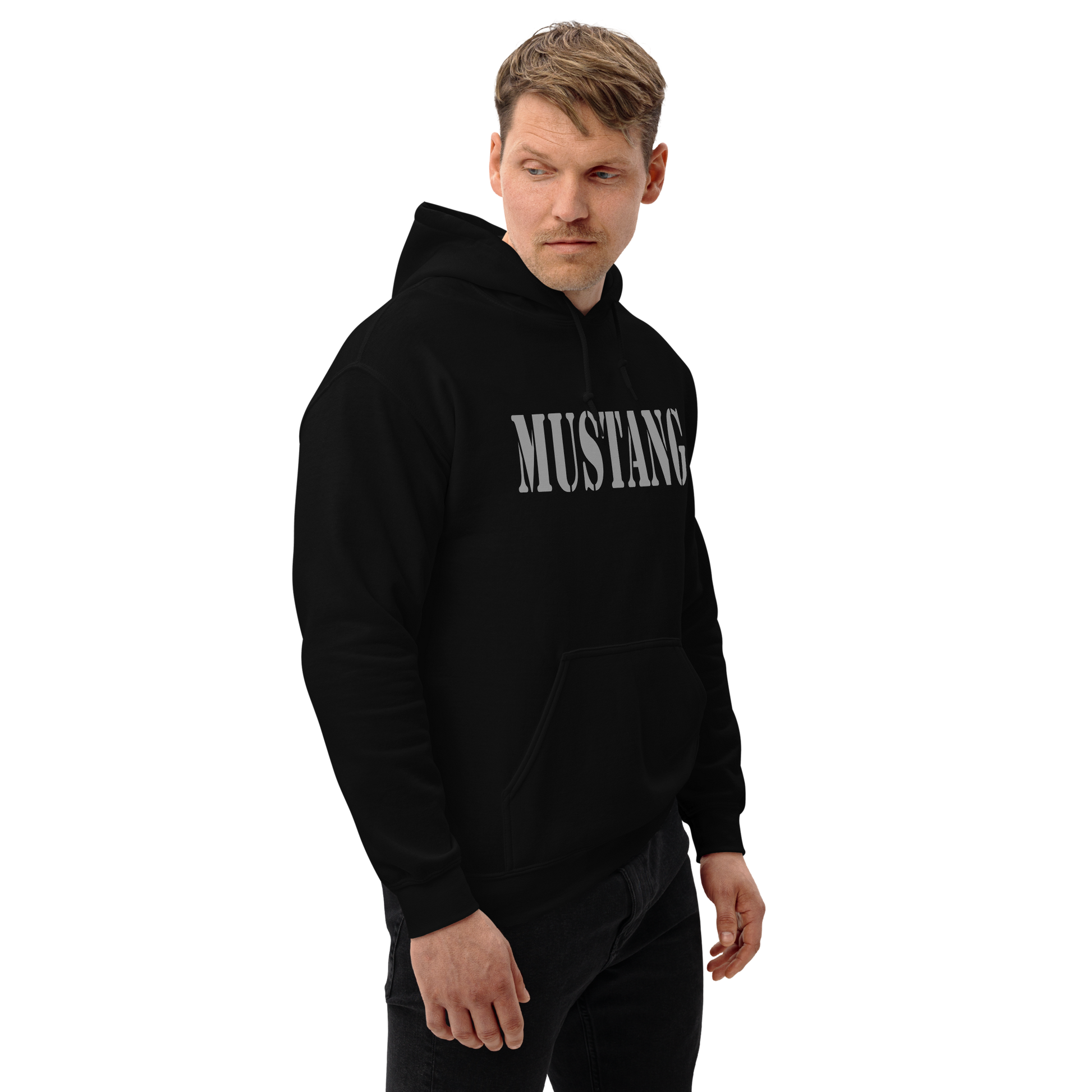 Mustang OC/T Hohenfels Germany Hoodie | Military Unit Pullover | Heavy Blend Black Hoodie SNAFU Customs